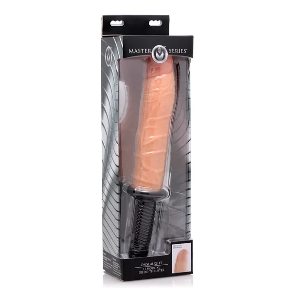 Master Series Onslaught 13 Mode XL Vibrating Dildo Thruster