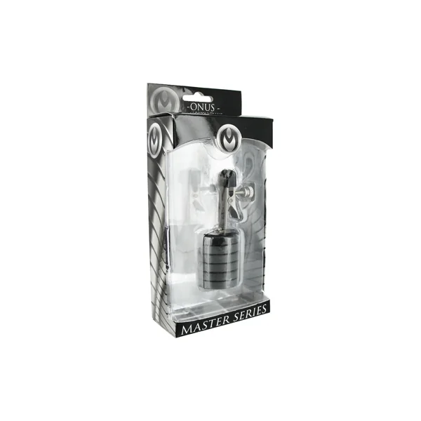MASTER SERIES ONUS/NIPPLE CLAMP W/WEIGHTS