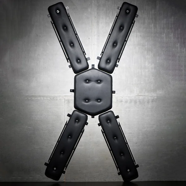 Master Series Padded Wall-Mounted St. Andrew's Cross