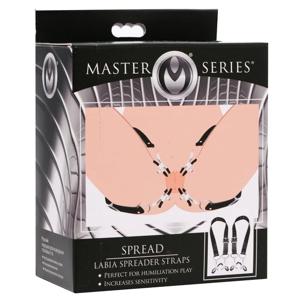 Master Series Spread Labia Spreader Straps With Clamps