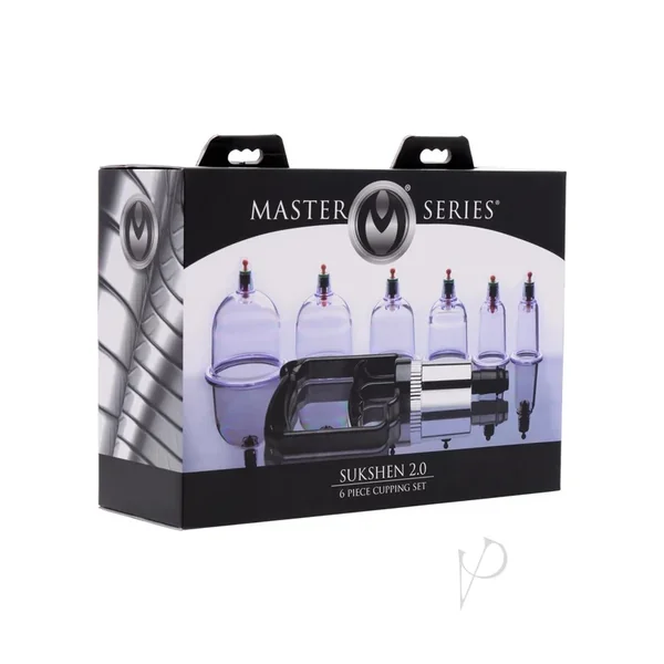 Master Series Sukshen 2.0 6 Piece Cupping Set Clear