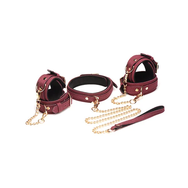 Master Series Velvet 6 Piece Bondage Set