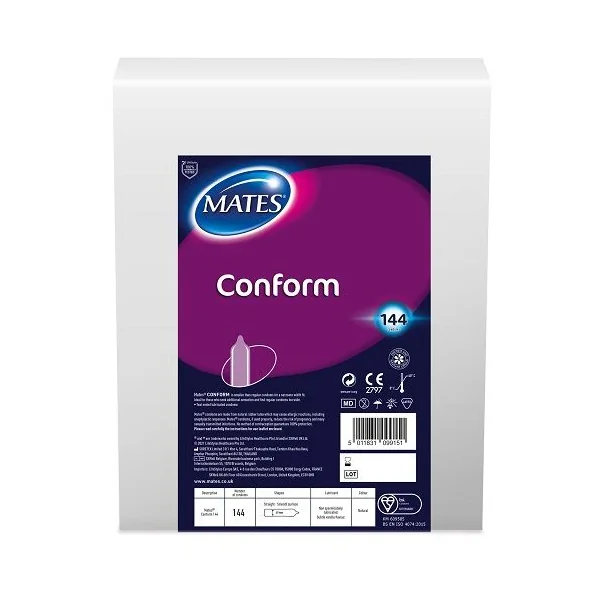Mates Conform Condom BX144 Clinic Pack