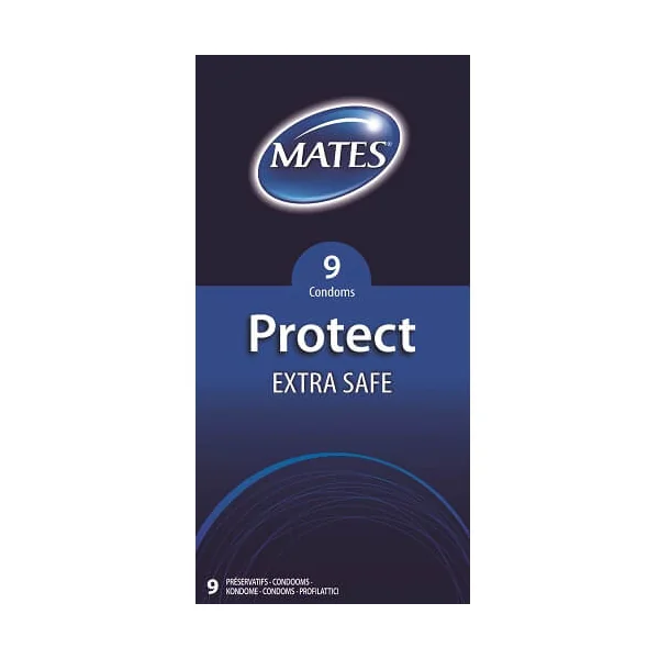 Mates Protect Extra Safe Condoms 9 Pack
