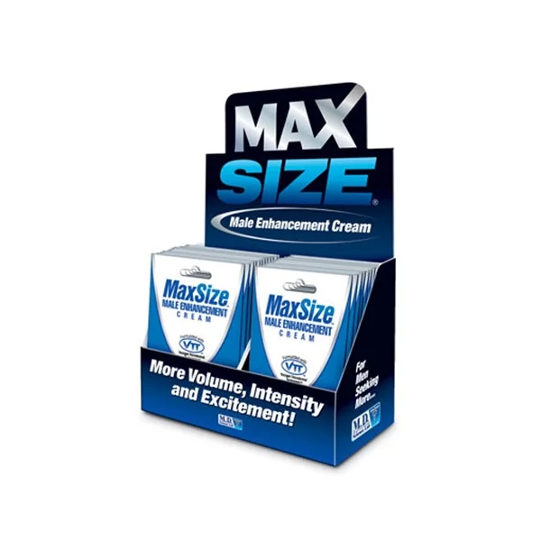 Max Size Gel Topical - 24 Packets Display