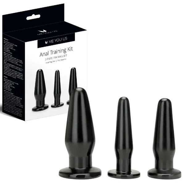 Me You Us Anal Training Kit Easy To Insert Graduated Size Silicone Butt Plugs For Beginners
