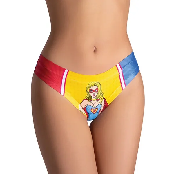 Mememe Comics Wonder Girl Printed Thong MD