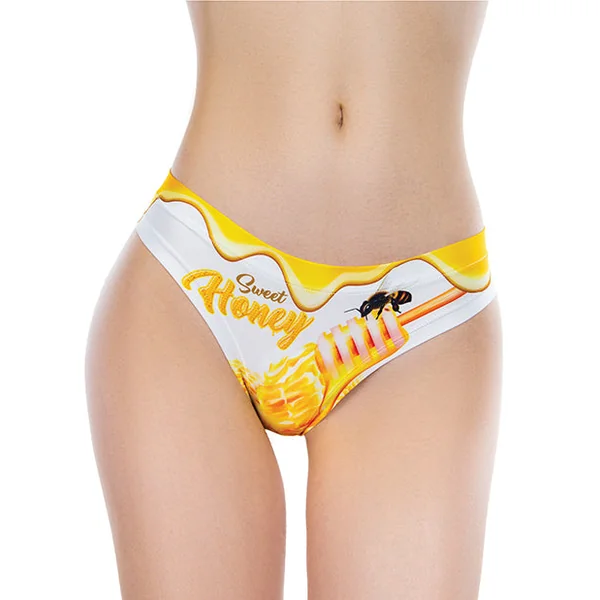 Mememe Sweet Honey Printed Thong
