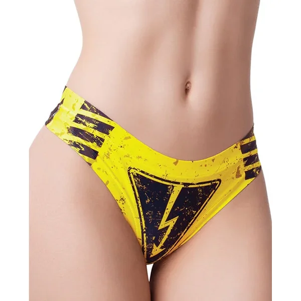 Mememe Urban Geeks Members Only Printed Thong MD