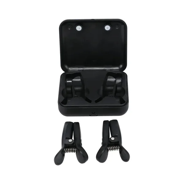 Merci Vibro Grippers Wireless Vibrating Nipple Clamps with Rechargeable Case