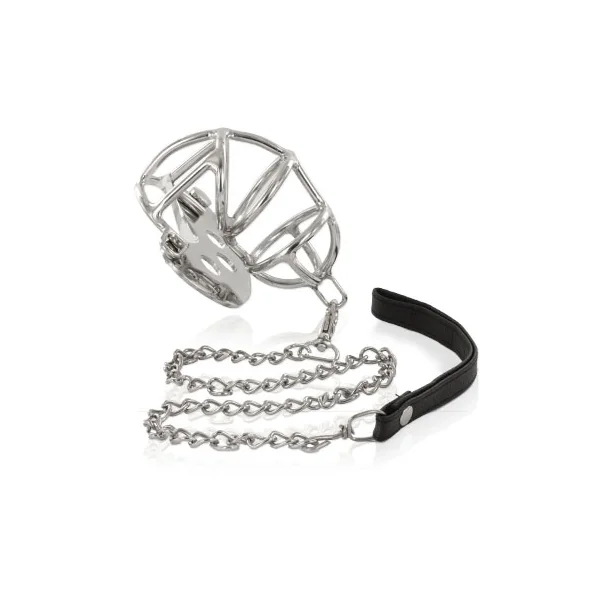 METAL HARD - METAL CHASTITY RING WITH STRAP