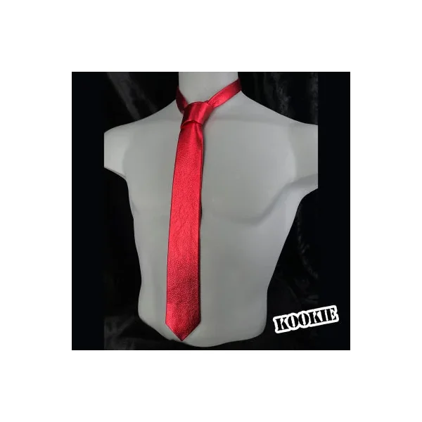 Metallic Leather Tie