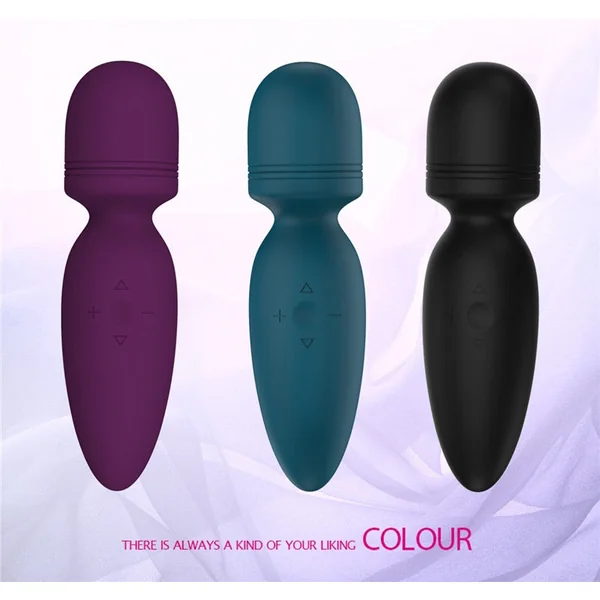 Mini AV Wand Multiple Modes Waterproof Silicone Vibrator