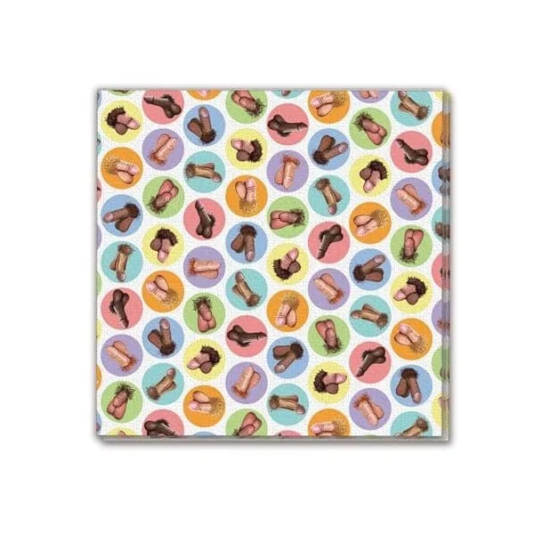 Mini Penis Napkins 8 Pack