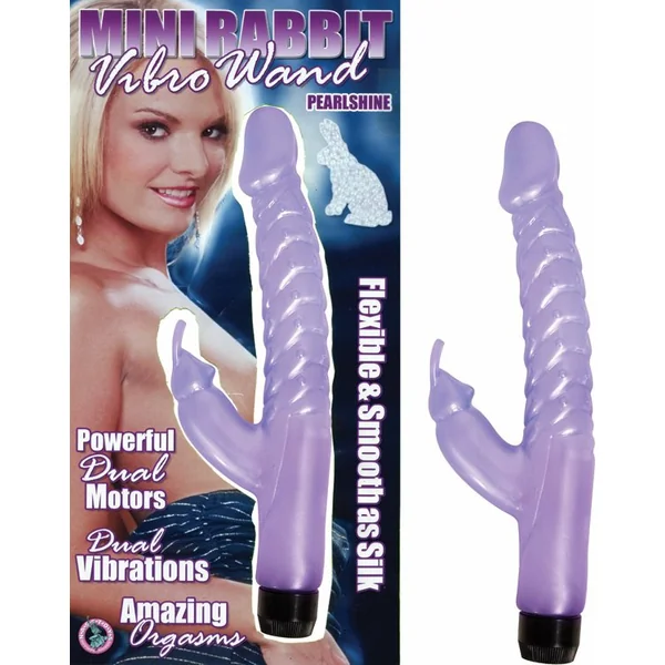 MINI RABBIT VIBRO WAND PEARLSHINE PURPLE