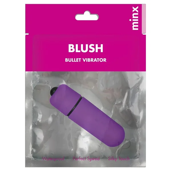 Minx Blush Bullet Vibrator Mini Waterproof Purple 2.25 Inch