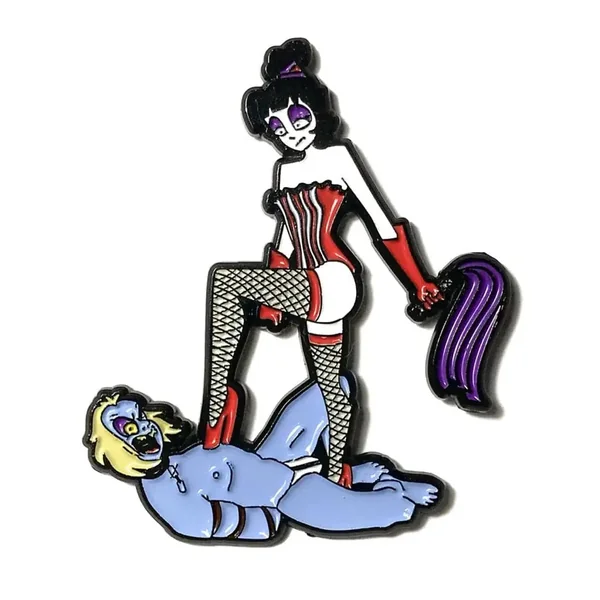 Mistress L Flog Enamel Pin