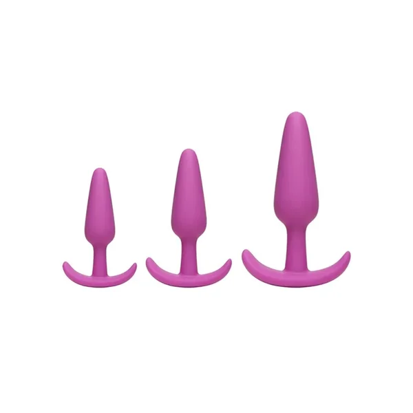 Mood Naughty 1 Trainer Silicone Anal Plug (3 Piece Set) – Pink