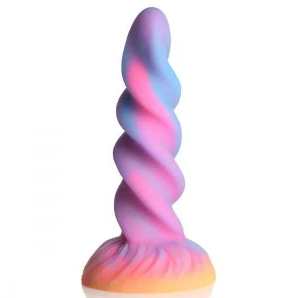 Moon Rider 8 Inch Glowing Unicorn Dildo w/ Suction Cup