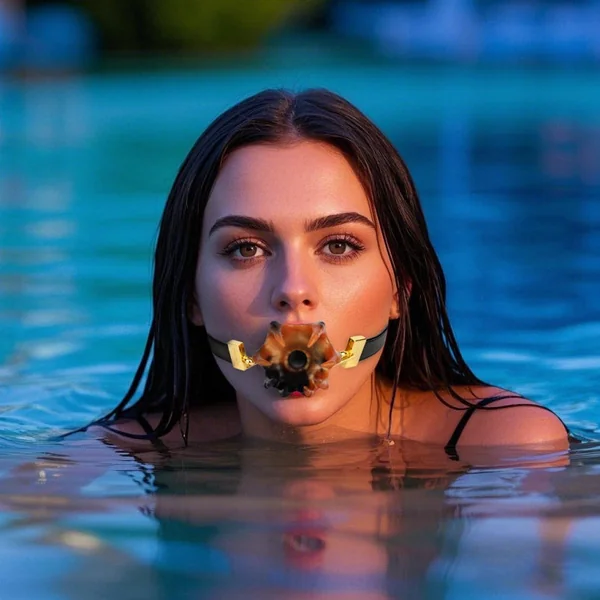 Mouth Gag Ball Fantasy Octopus Kinky Sex Toys - Ink-Orange Dominatrix Oral Restriant