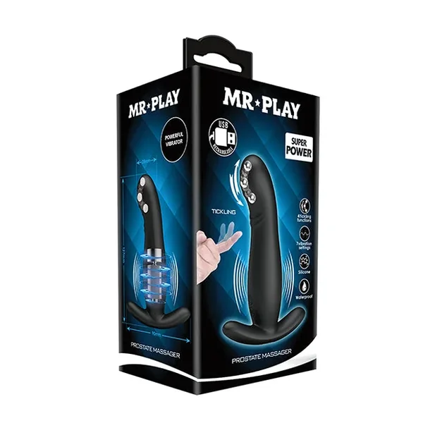 Mr. Play Rolling Bead Prostate Massager – Black
