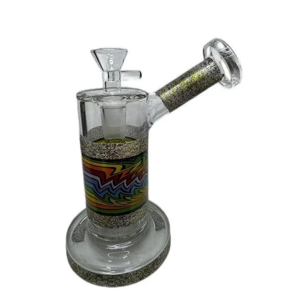 Multicolor Zong Design Water Pipe W/ Bent Neck