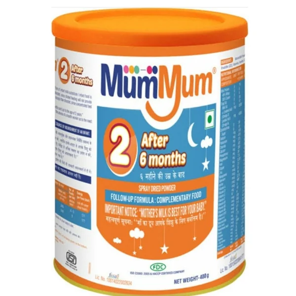 MUM MUM MILK POWDER (STAGE – 2nd) (400g, AFTER 6 MONTHS)