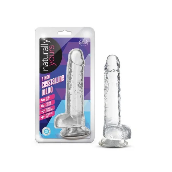 Naturally Yours 7″ Crystaline Dildo Diamond