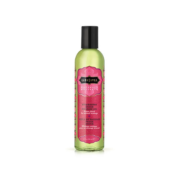 Naturals Massage Oil - Strawberry Divine 8 Fl Oz