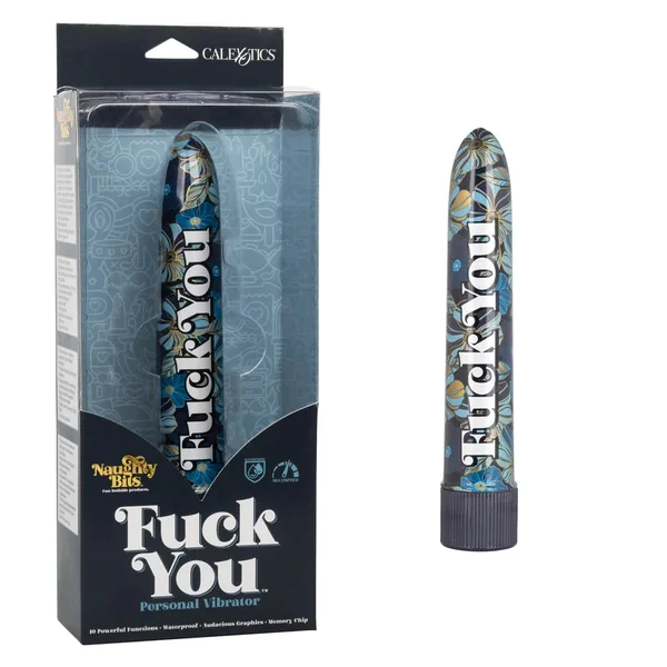 Naughty Bits® Fuck You Vibrator 6.5" by Cal Exotics