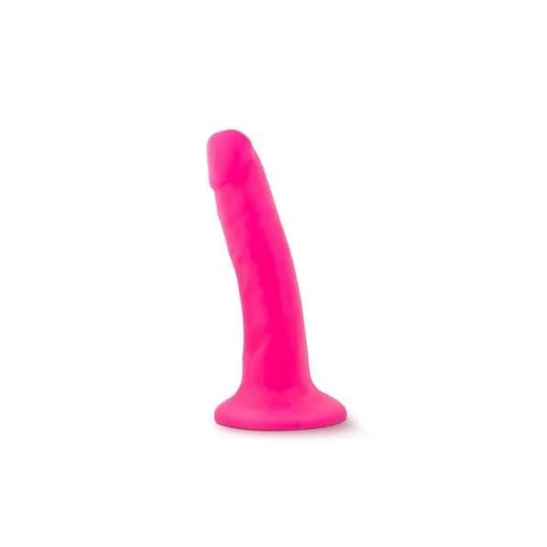 Neo - 5.5 Inch Dual Density Cock - Neon Pink