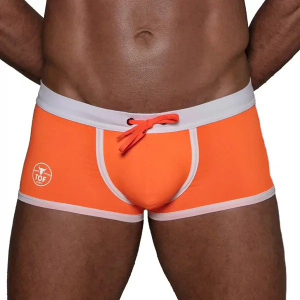 Neon Swim Trunks Orange – Size : M