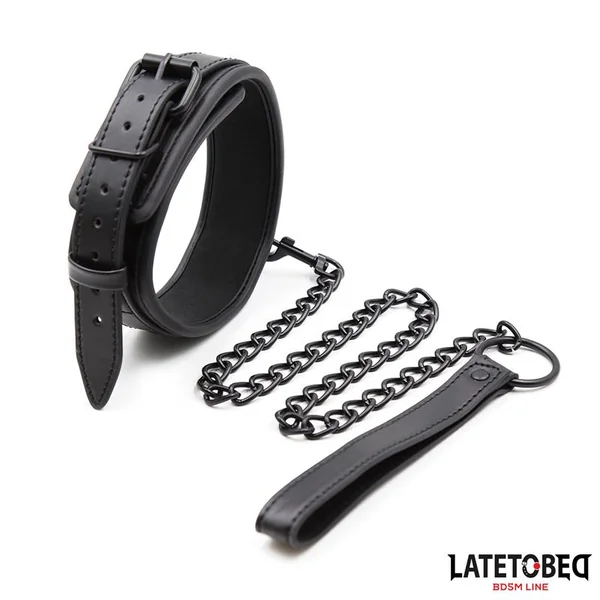 Neoprene Bondage Collar and Leash