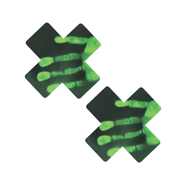Neva Nude Temperature Reactive X Factor Pasties – Neon Green