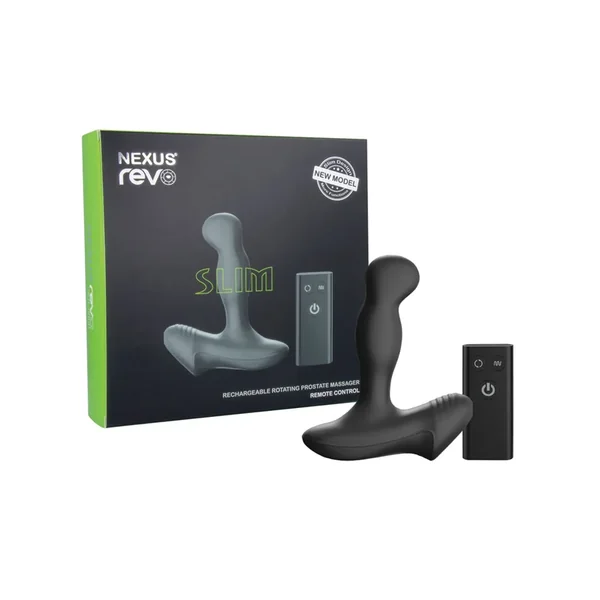 Nexus Revo Slim Rotating Prostate Massager – Black