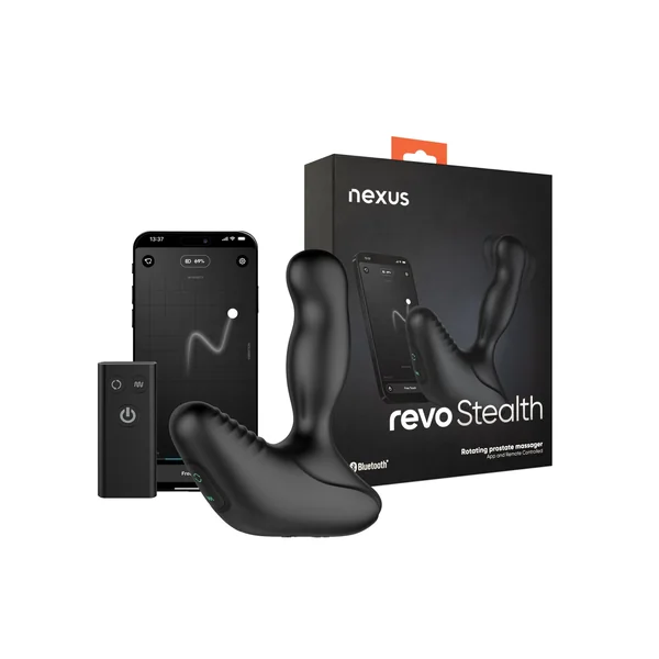 Nexus Revo Stealth App Enabled Rotating & Vibrating Prostate Massager - Black