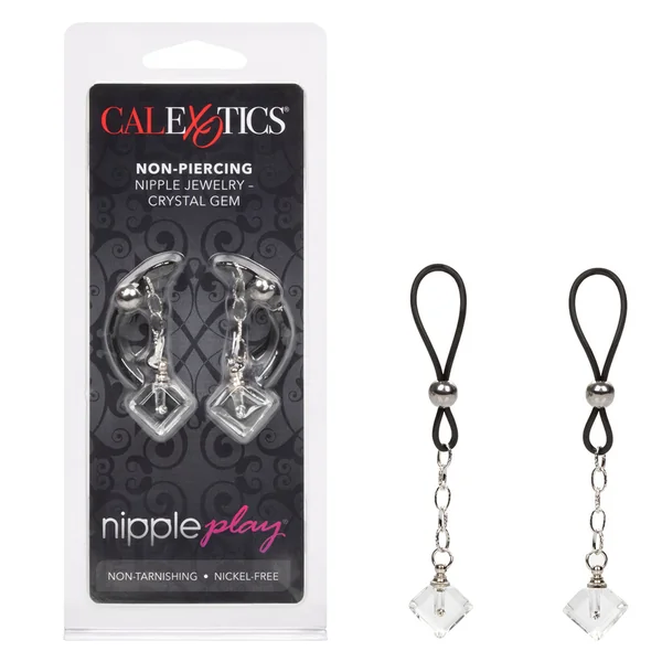 Nipple Play – Non-Piercing Nipple Jewelry – Crystal Gem