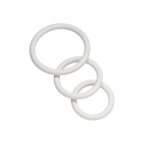 Nitrile Cock Ring Set - White