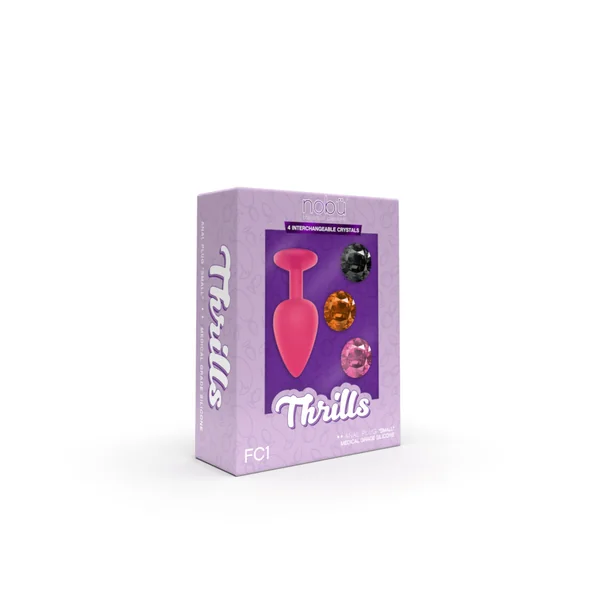 Nobü Thrills – FC1 Small Silicone Plug with Jewels – Pink