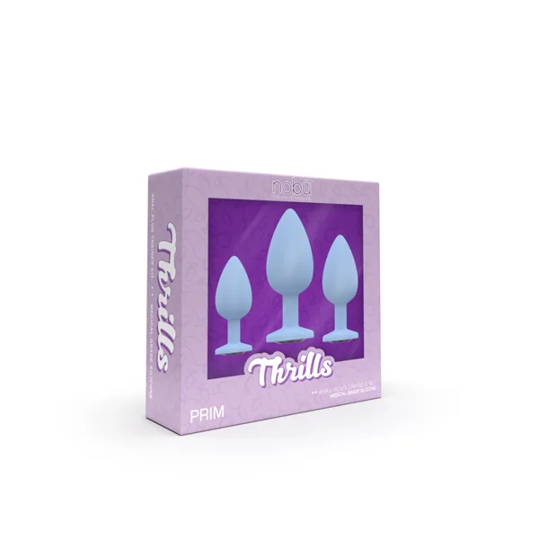 Nobü Thrills – Prim – 3PC Silicone Plug Set – Baby Blue