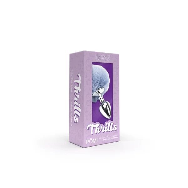 Nobü Thrills – Pömi Small Metal Plug with Pompom – Blue