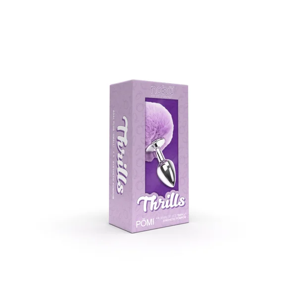 Nobü Thrills – Pömi Small Metal Plug with Pompom – Lilac