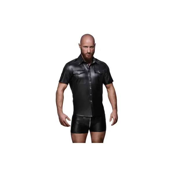 Noir H011 Sexy And Elegant Shirt With Front Pockets