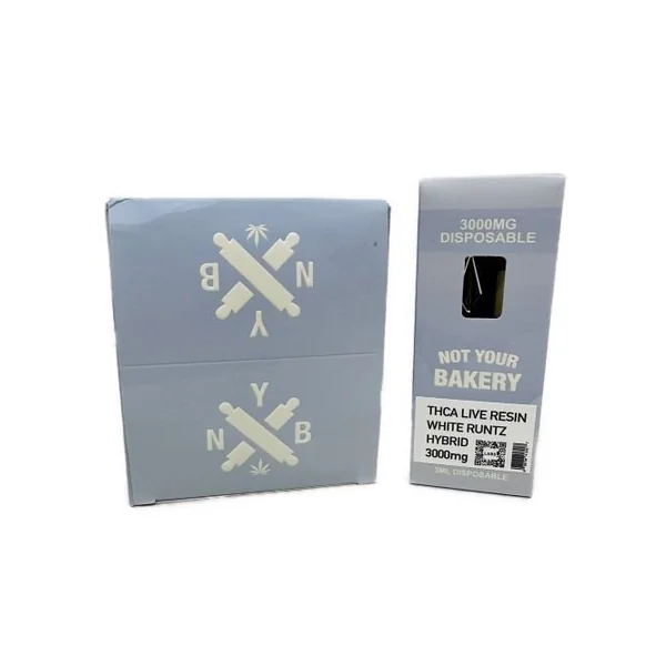 Not Your Bakery THC-A 3g Disposable White Runtz Hybrid