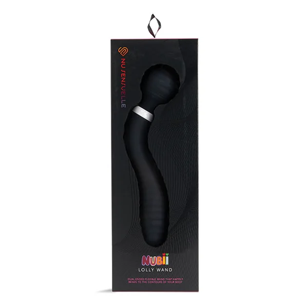 Nu Sensuelle Lolly Double-ended Flexible Nubii Wand - Black