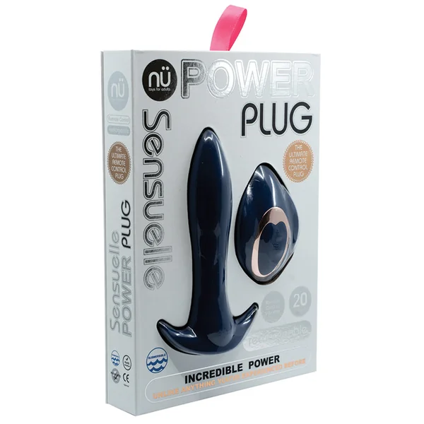 Nu Sensuelle Power Plug with Remote Control - Navy Blue