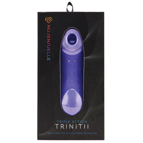 Nu Sensuelle Triple Action Trinitii Suction Tongue - Ultra Violet