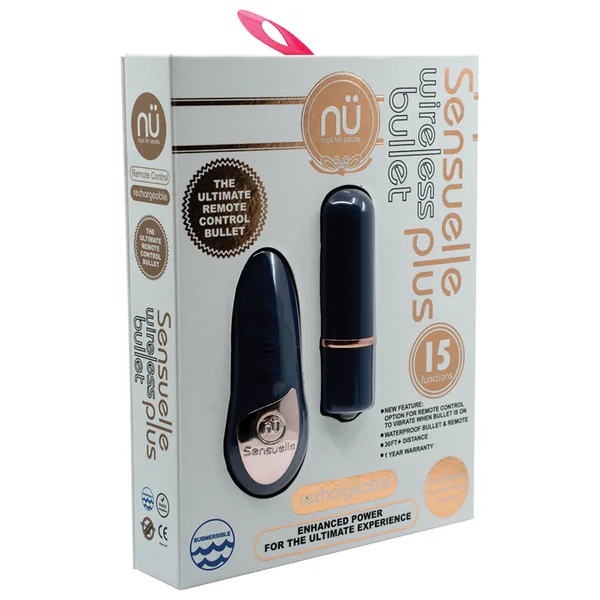 Nu Sensuelle Wireless Bullet Plus with Remote Control - Navy Blue