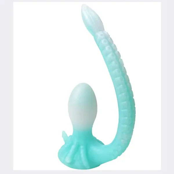 Octopus Anal Plug Extra Long Tentacle Double Head Glowing Sex Toy