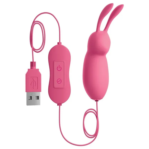 OMG! Bullets #Cute USB-Powered Silicone Vibrating Bullet – Pink